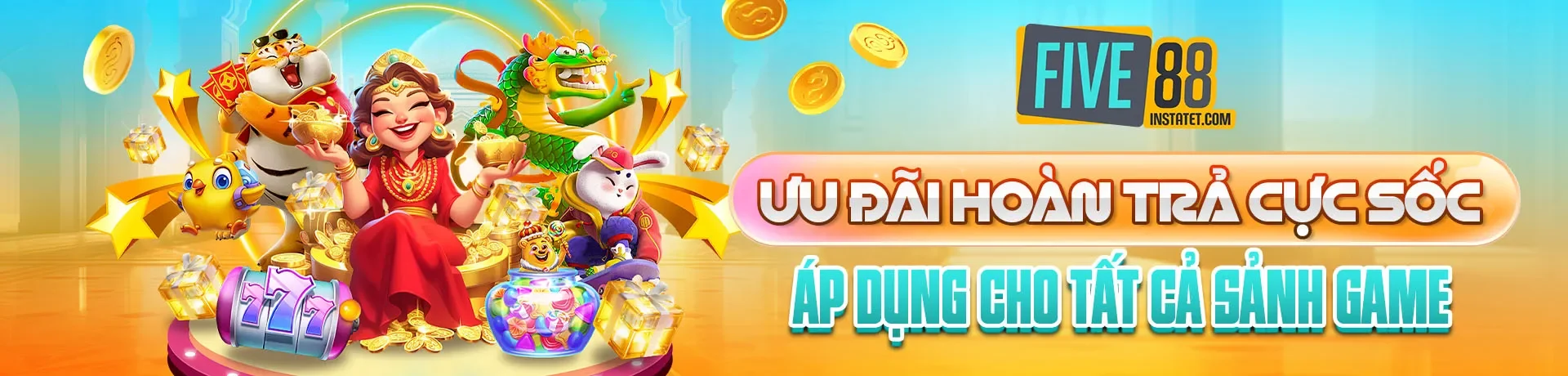 Banner Ưu Đãi Hoàn Trả Cực Sốc Áp Dụng Cho Tất Cả Sảnh Game