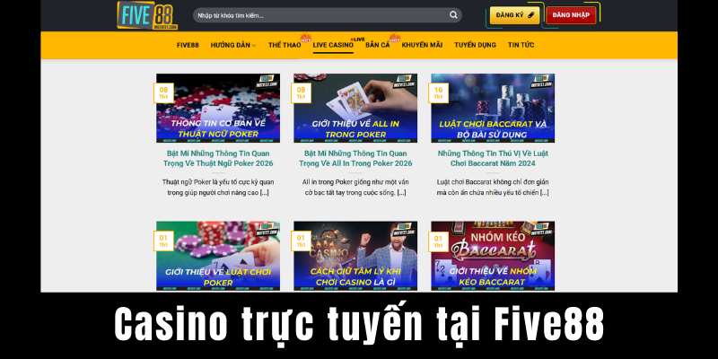 live casino FIVE88 | sảnh casino trực tuyến FIVE88 | baccarat online FIVE88