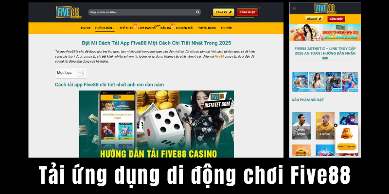 tải ứng dụng FIVE88 | app FIVE88 trên điện thoại